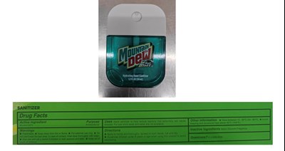 Label (Baja Blast Hydrating Hand Sanitizer)